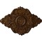 Ekena Millwork Piedmont Ceiling Medallion, Hand-Painted Root Beer Crackle, 37"W x 26"H x 1 3/8"P CM37X26PERBC - alternate 1